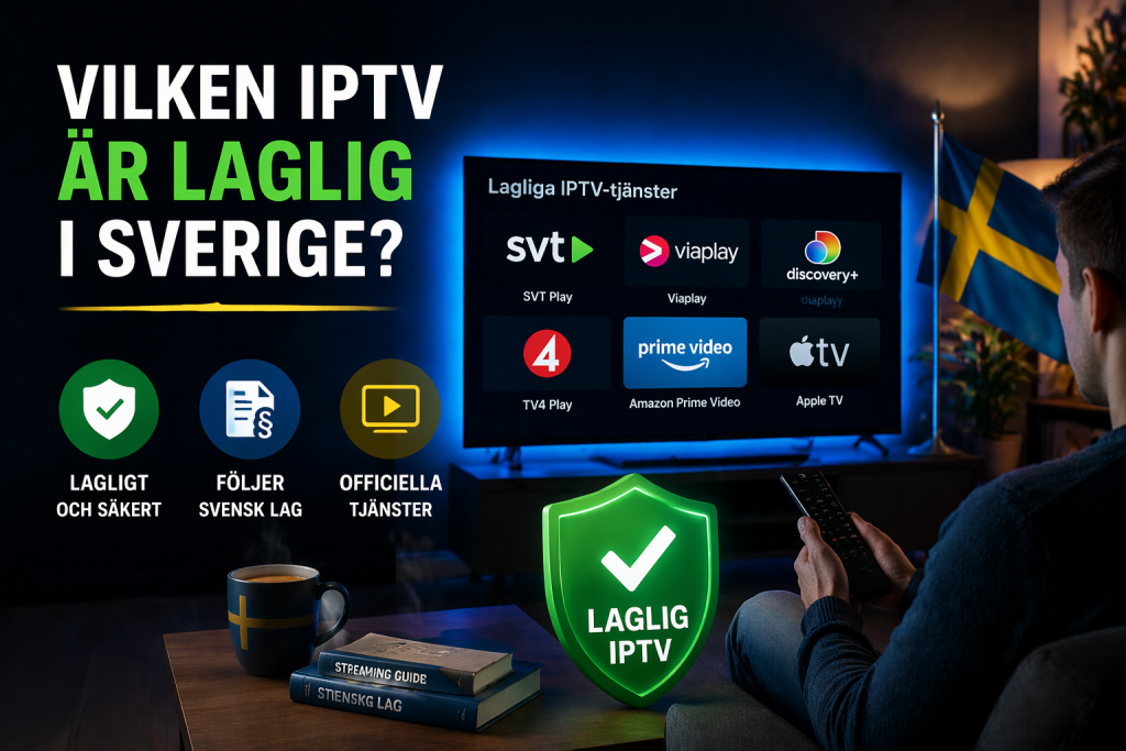 vilken iptv är laglig i sverige
