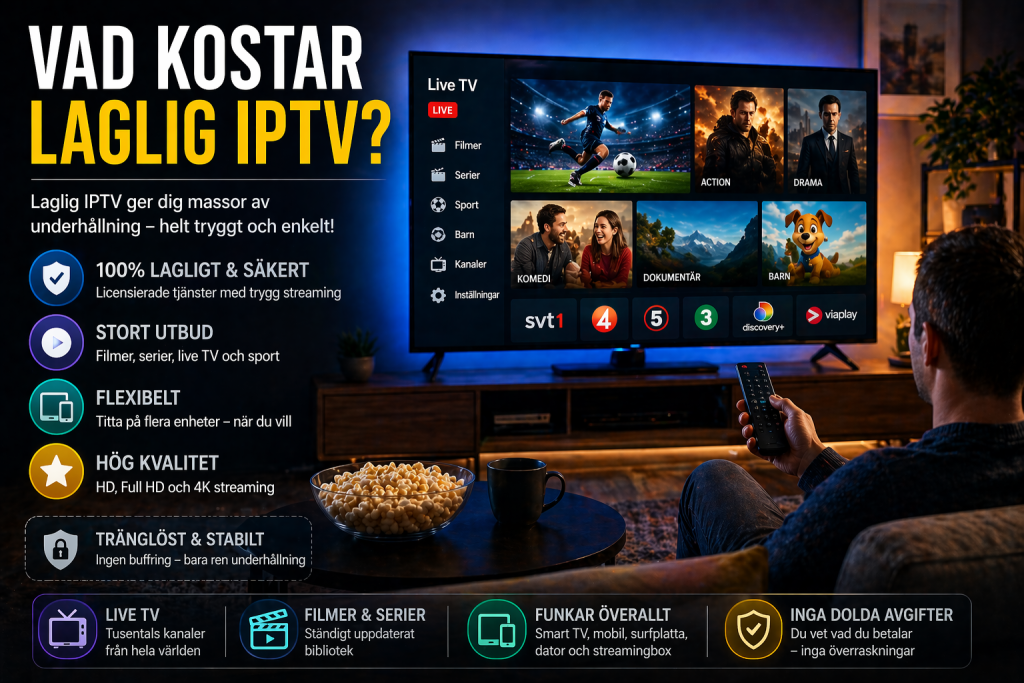 vad kostar laglig iptv