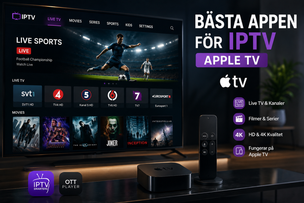 bästa appen för iptv apple tv