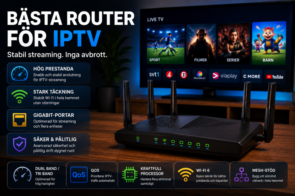 bästa router för iptv