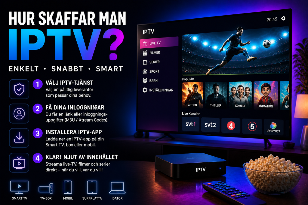 hur skaffar man iptv
