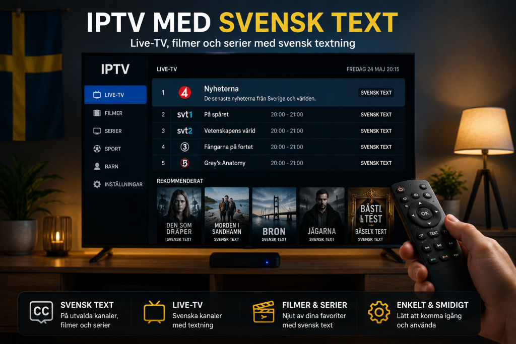 IPTV med svensk text