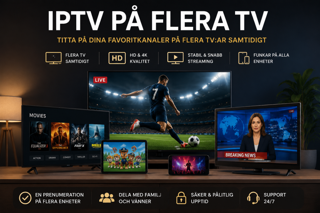 iptv på flera tv