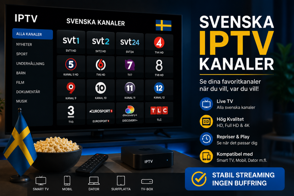 svenska iptv kanaler