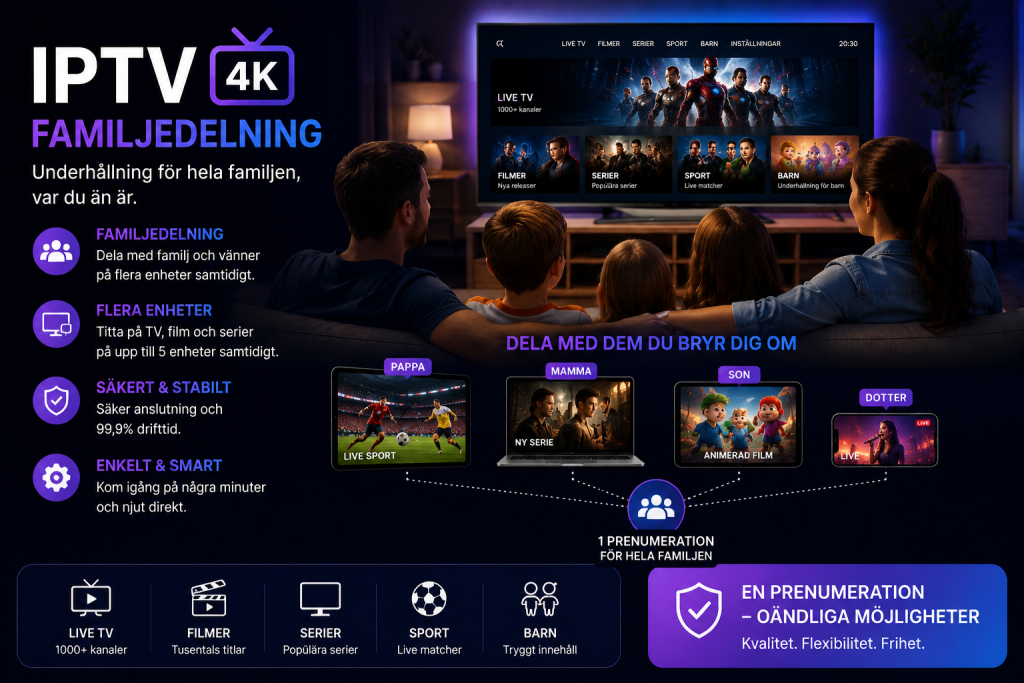 iptv familjedelning